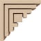 Ekena Millwork 3"W x 6"D x 6"H Classic Landon Rough Cedar Woodgrain TimberThane Corbel, Primed Tan CORUR03X06X06LANRCPR - alternate 2